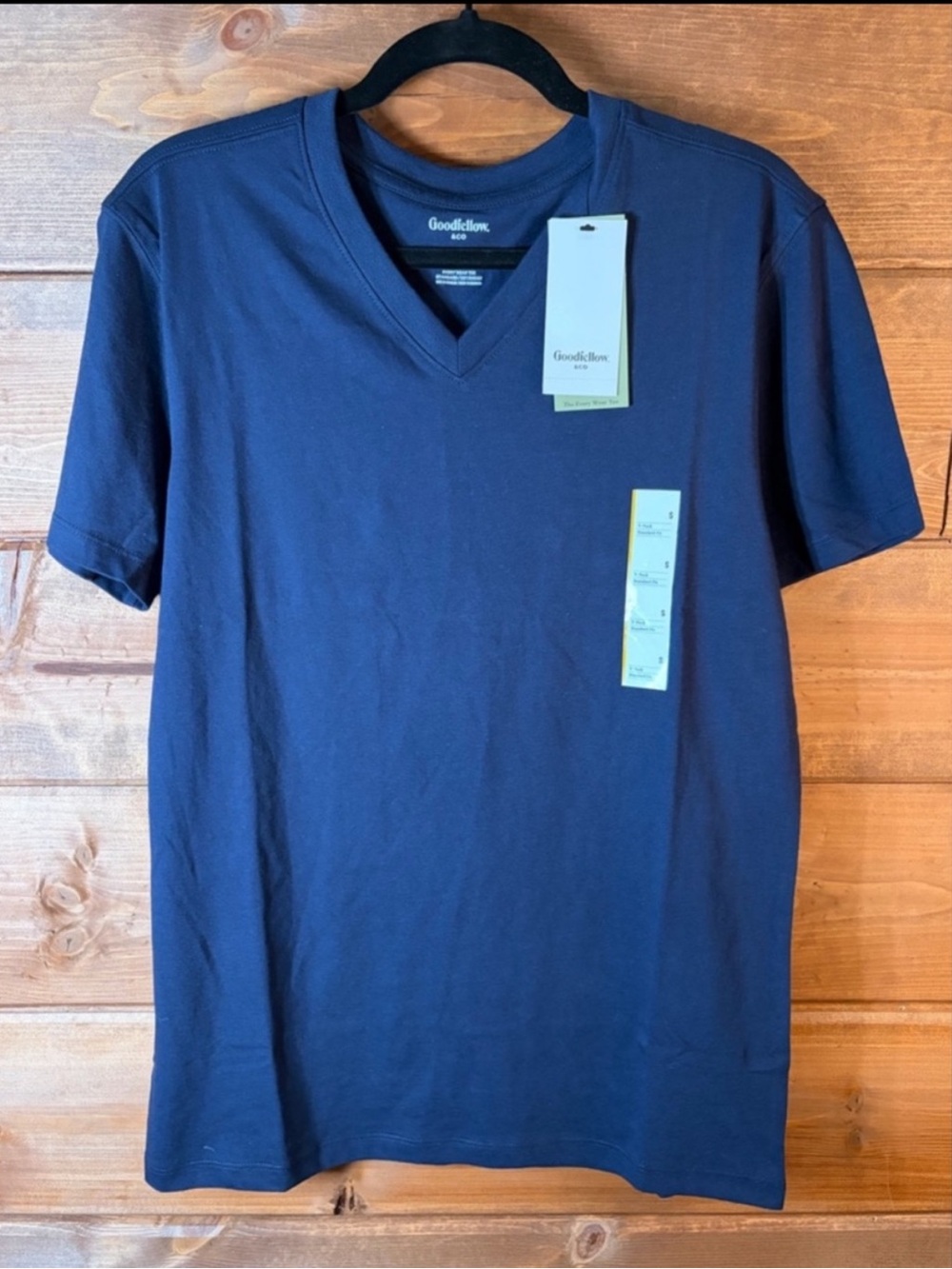 Goodfellow & Co Men's Dark Navy V-Neck Short Sleeve Tee Size Small 🖤